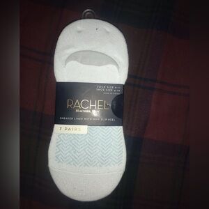 Rachel Roy Sneaker Liner “No Slip Heel’ Socks 7 Pack Sz 9~11 /Shoes 4~10 NEW